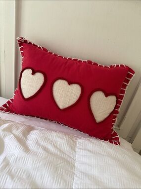 Red Heart Decorative Pillow
